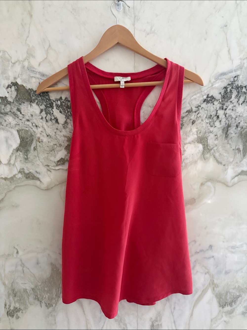 Joie Red Racerback Tank with Pocket